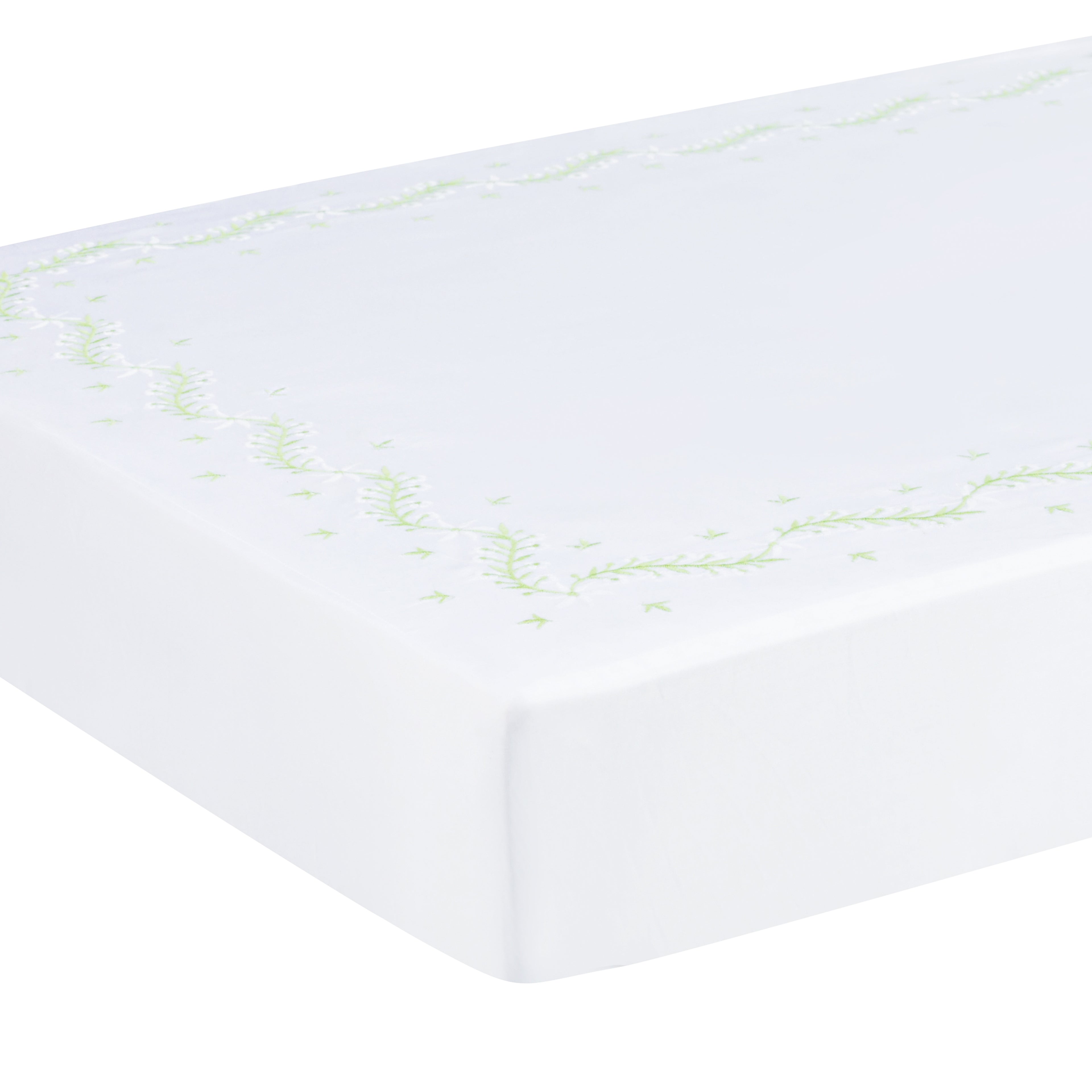 Embroidered Crib Sheet