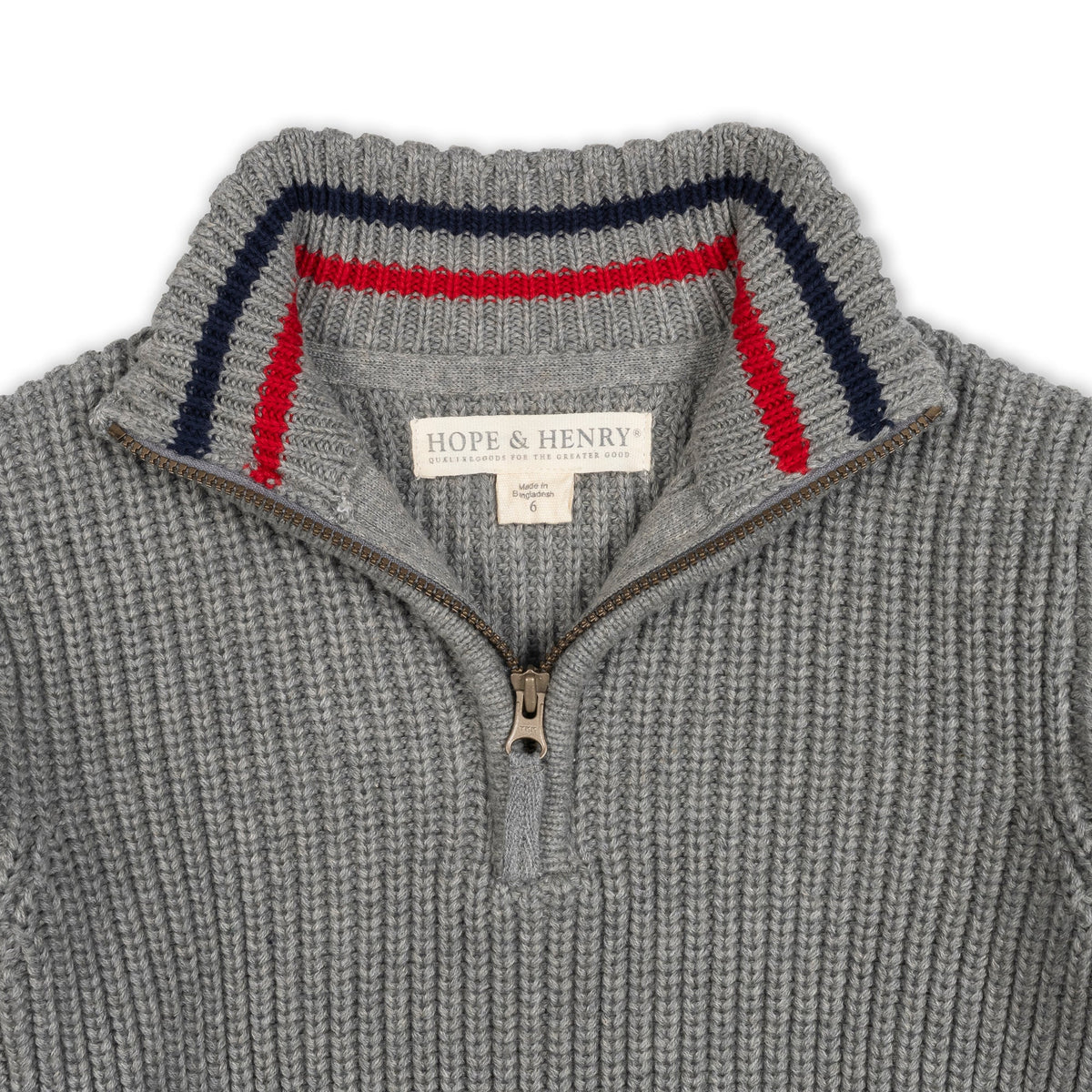 Organic Half Zip Sweater