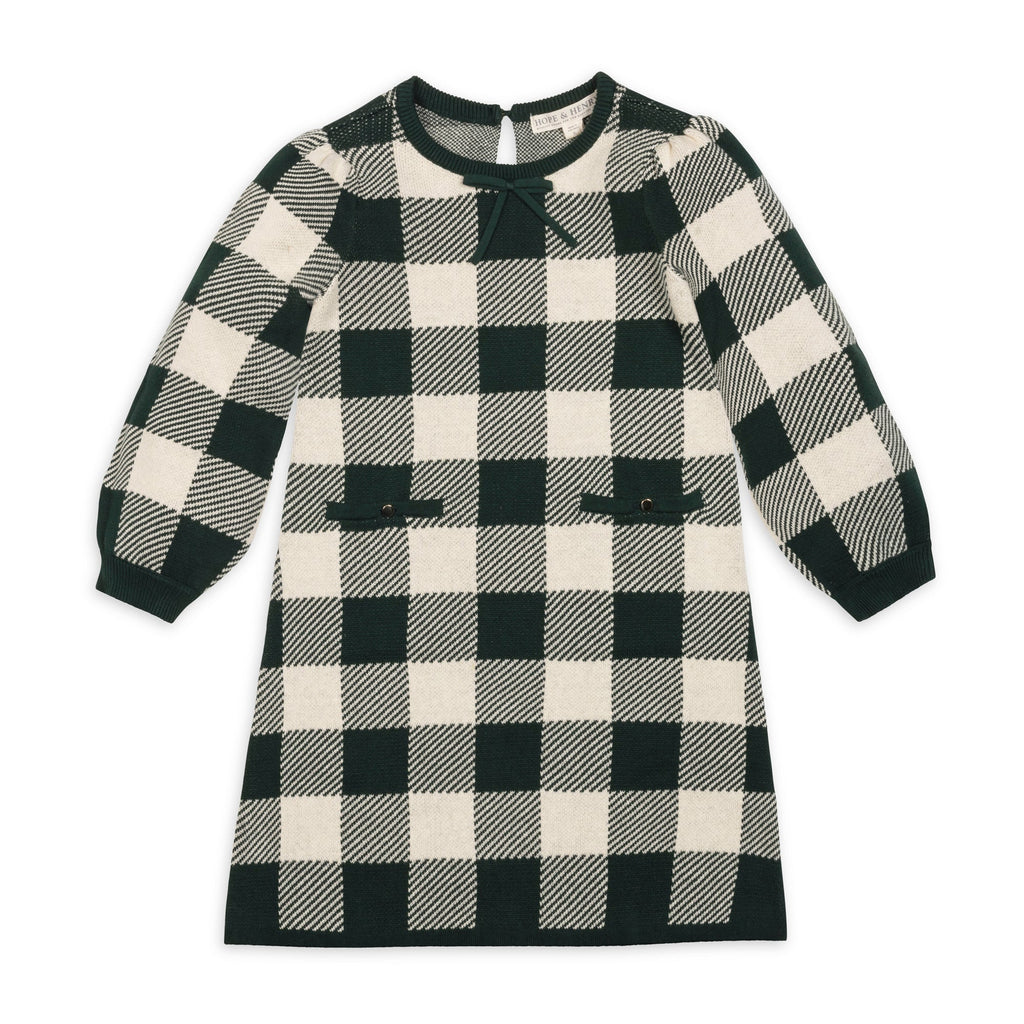 ORGANIC PUFF SLEEVE SWEATER DRESS