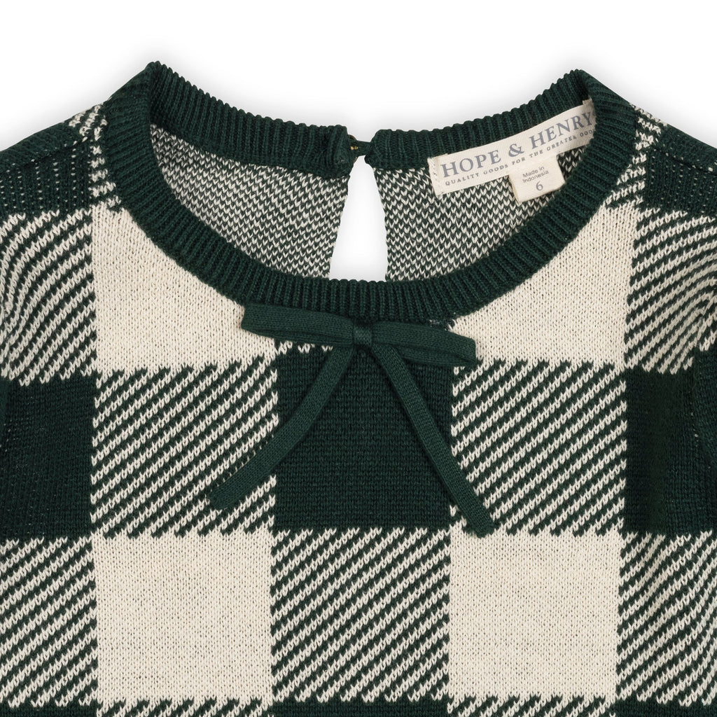 ORGANIC PUFF SLEEVE SWEATER DRESS