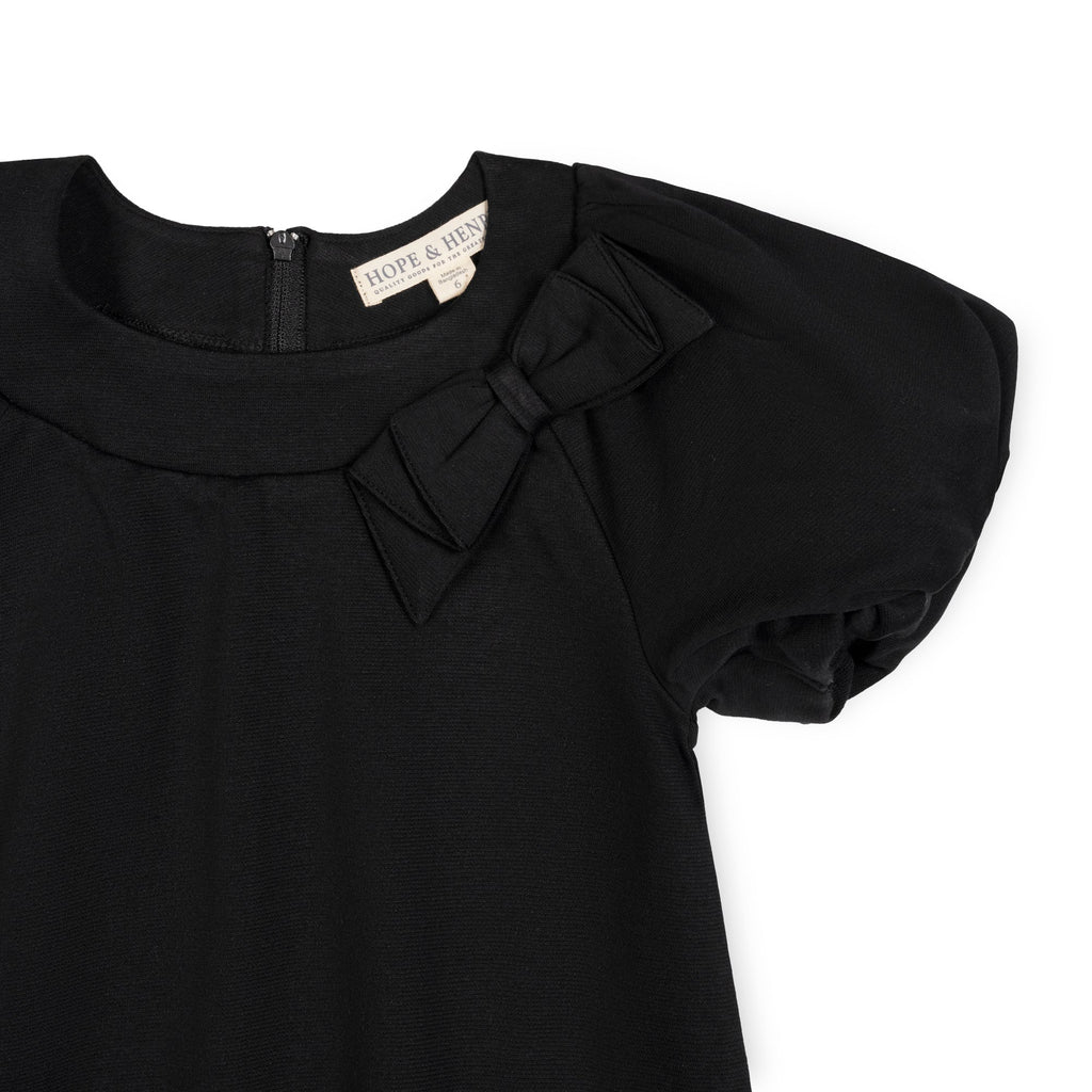 BUBBLE SLEEVE PONTE DRESS